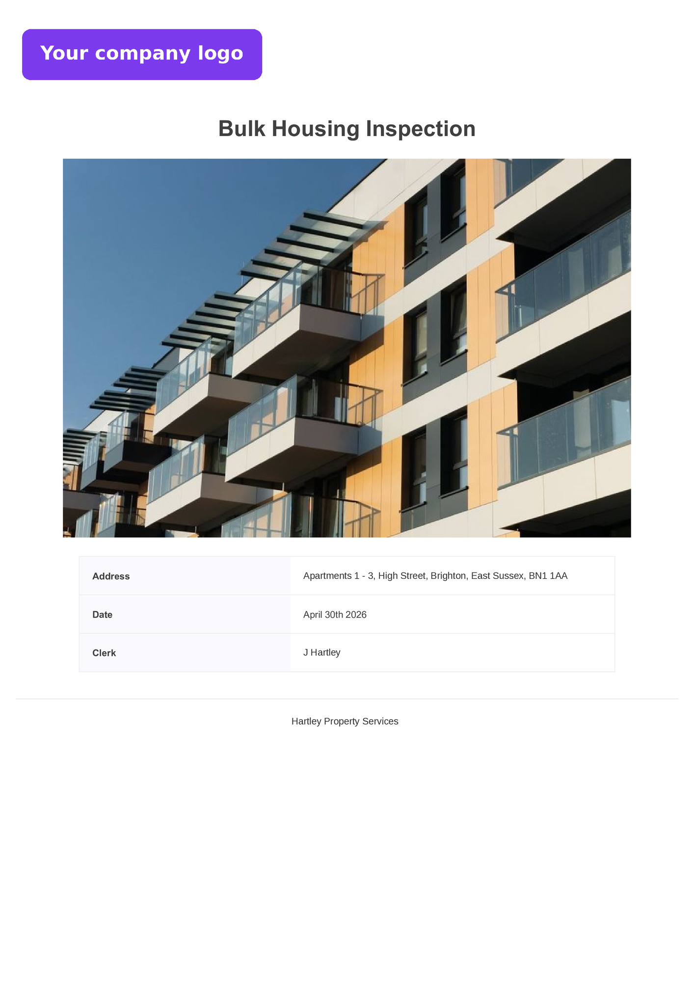Bulk Housing Inspection